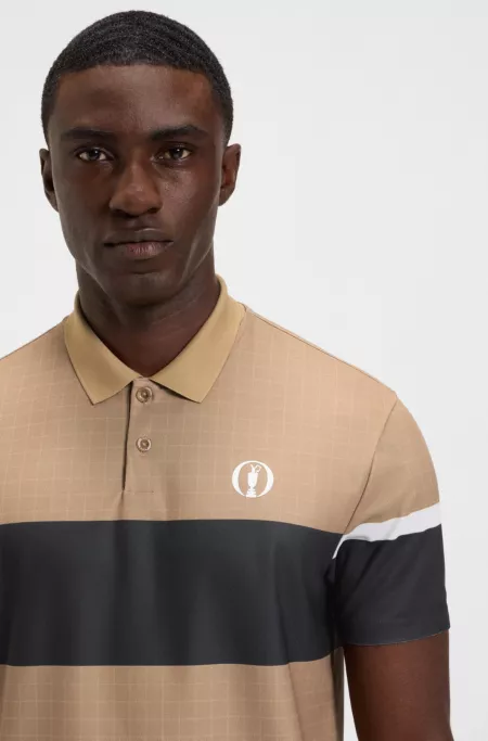 Paddy grid-pattern polo shirt