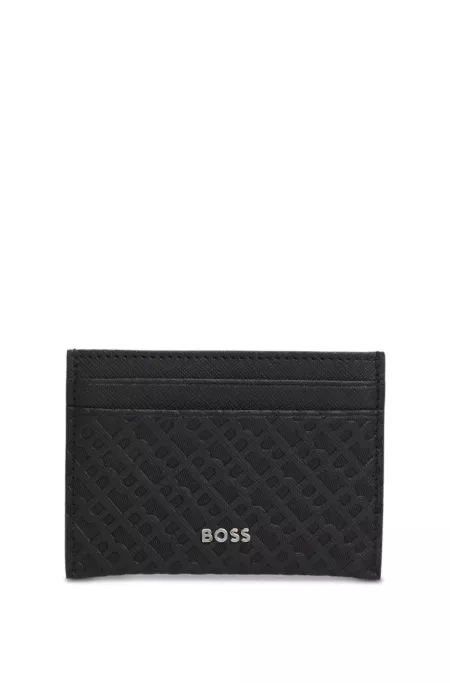 Card holder with monogram structure