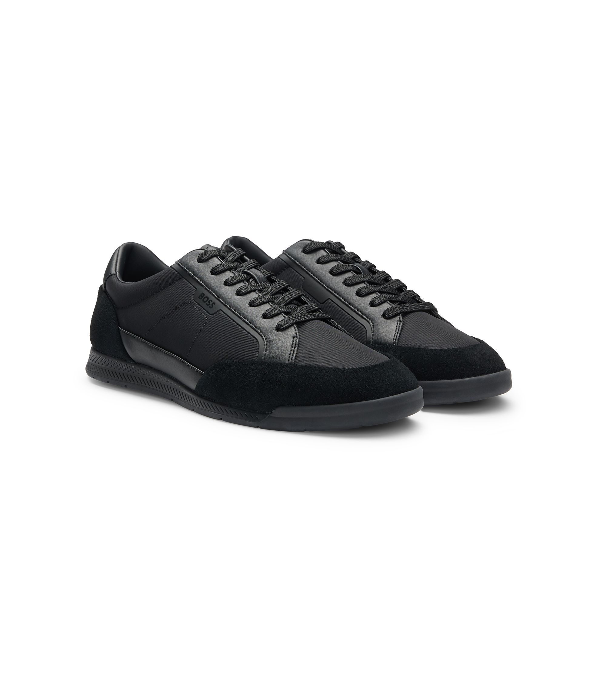 Hugo Boss Bulton Low Top Suede Sneakers Size 42 BOSS - Low-top trainers with suede trims - Light Beige main image 3