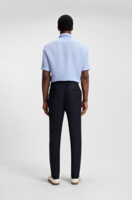 Chemise Regular BECKHAM&nbsp;x&nbsp;BOSS 100&nbsp;% lin, bleu clair