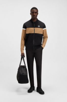 Veste en jersey color block The Open, Noir