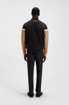 Veste en jersey color block The Open, Noir