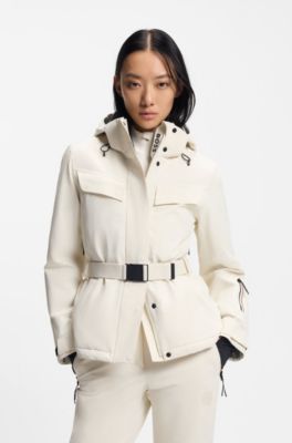 Chaqueta BOSS Esqu&iacute; regular fit repelente al agua, Blanco