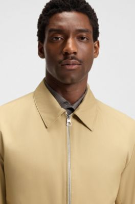 BECKHAM x BOSS cotton-blend jacket, Light Beige