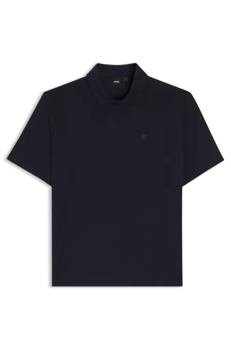Cotton polo shirt with Double B monogram