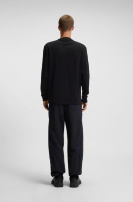 Eagle-artwork T-shirt in cotton jersey, Black