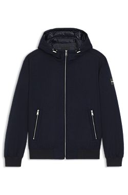 Performance-flannel jacket with down filling