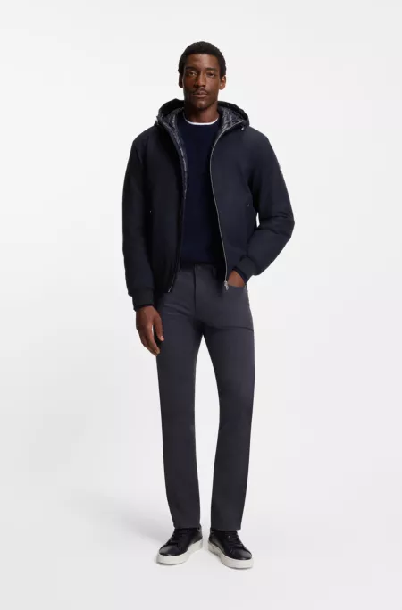 Performance-flannel jacket with down filling