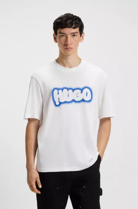 Logo-print T-shirt in cotton jersey