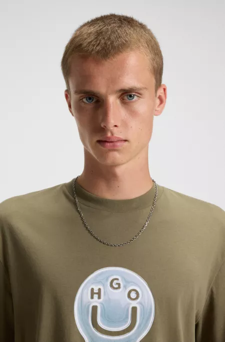 Logo-artwork T-shirt in cotton jersey