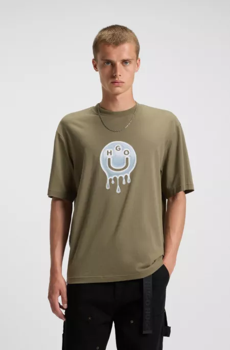 Logo-artwork T-shirt in cotton jersey