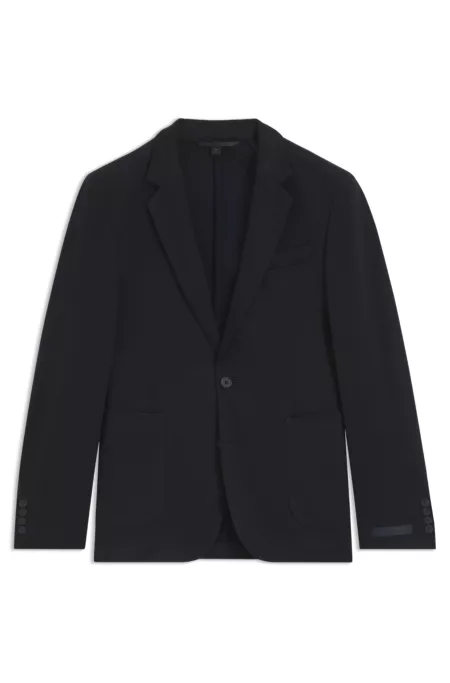 BECKHAM x BOSS jacket in a melange cotton blend