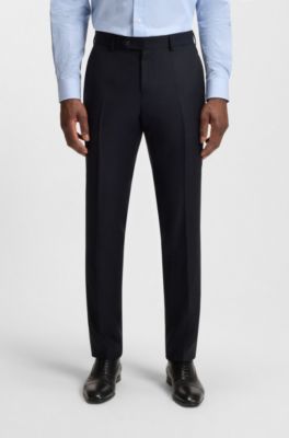 Double-breasted suit in virgin wool, Dark Blue