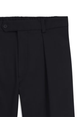 Pantalones BECKHAM x BOSS en algod&oacute;n el&aacute;stico, Azul oscuro