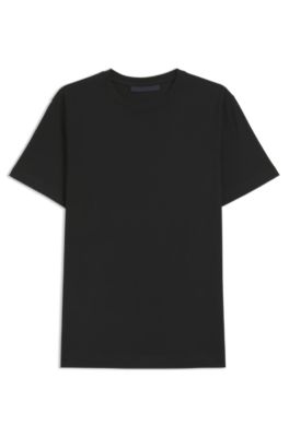 Camiseta BECKHAM x BOSS de algod&oacute;n mercerizado, Negro