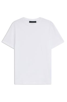 Camiseta BECKHAM x BOSS de algod&oacute;n mercerizado, Blanco