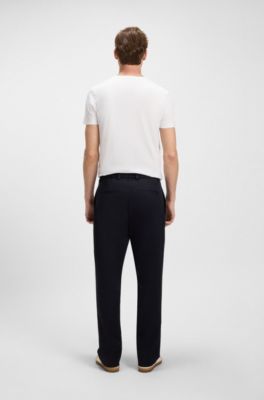 BECKHAM x BOSS T-shirt in mercerised cotton, White