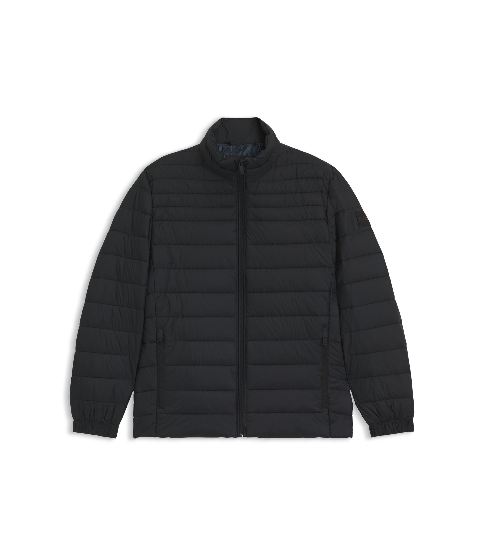 BOSS - Mixed-quilting jacket with water-repellent finish - Black