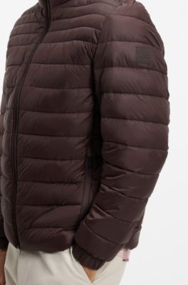 Cazadora acolchada slim fit, Marr&oacute;n oscuro