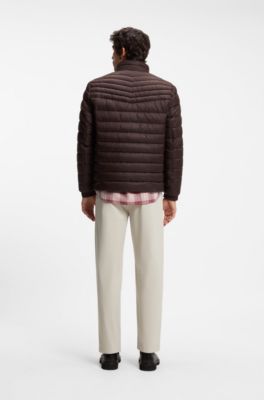 Cazadora acolchada slim fit, Marr&oacute;n oscuro