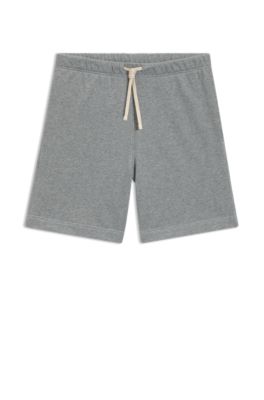 BECKHAM x BOSS shorts in cotton terry, Silver