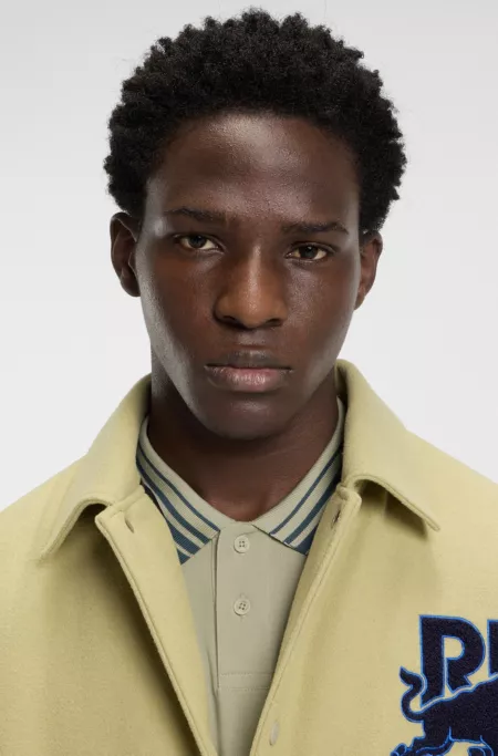 HUGO x RB polo shirt with bull-graphic logo patch