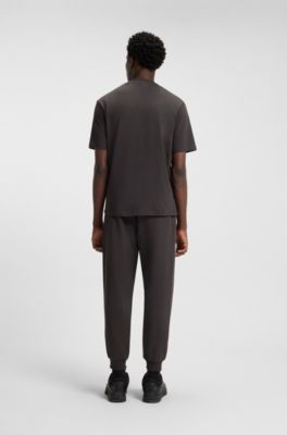 HUGO x RB T-shirt with bull-graphic logo patch, Dark Brown