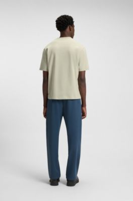 HUGO x RB T-shirt with bull-graphic logo patch, Light Beige