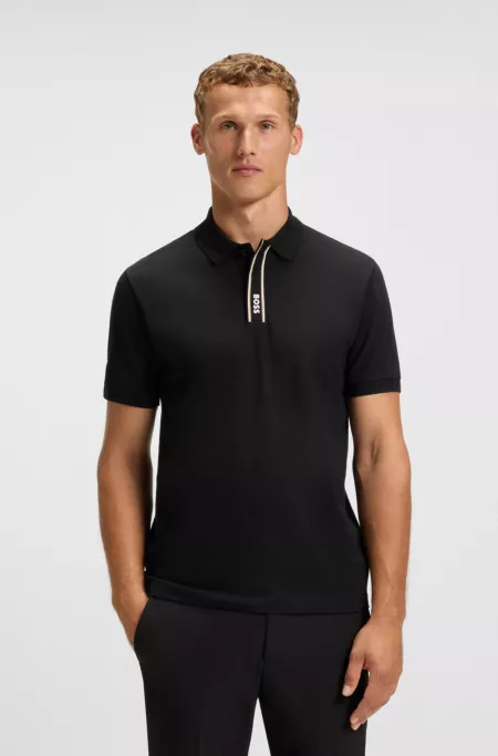 Paddy polo shirt with logo placket
