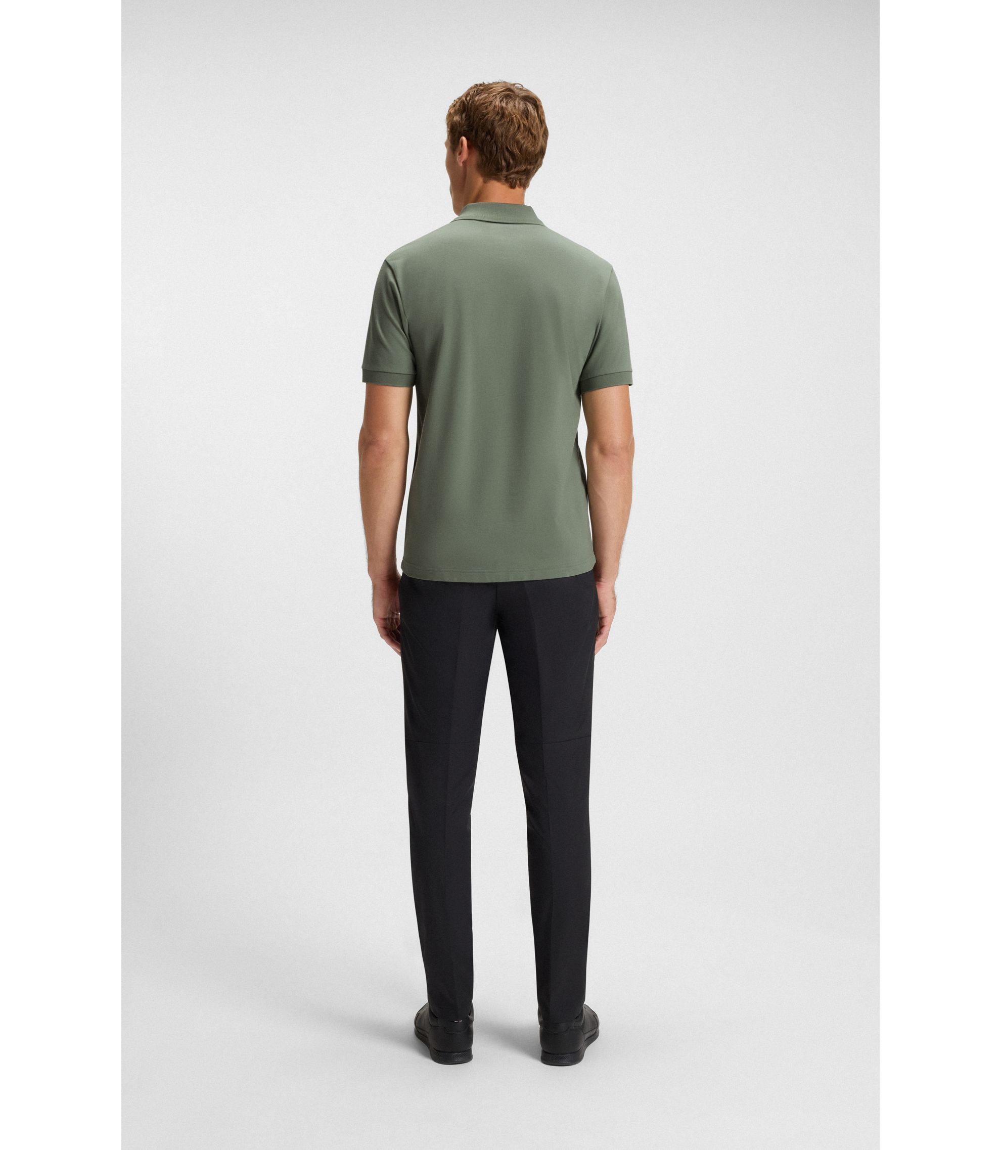 joga XL 新品FCRB 25SS EMBLEM POLO GREEN BOSS - Paddy polo shirt with logo placket - Light Green