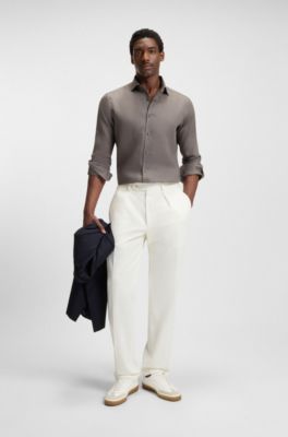 Deportivas BOSS BY BECKHAM en piel y ante, Blanco