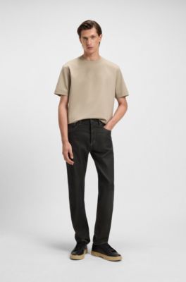 BOSS x ASTON MARTIN jeans with aluminium overdye, Black