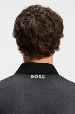 Paddy polo shirt in quick-dry stretch jersey, Dark Grey