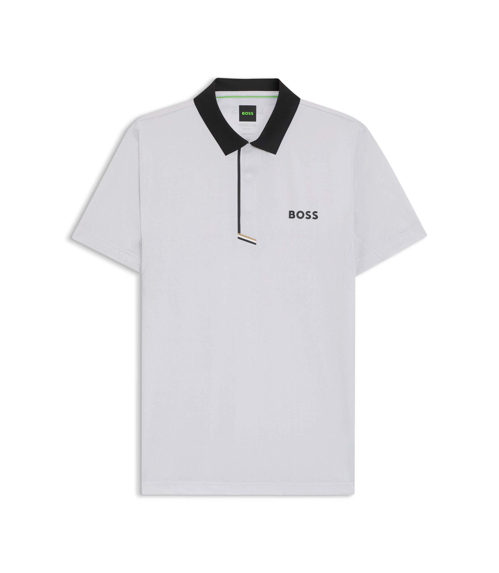 BOSS - Paddy polo shirt in quick-dry stretch jersey - White