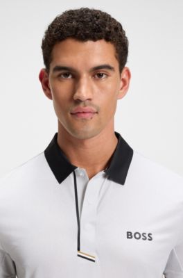 Polo Paddy Actif en jersey stretch &agrave; s&eacute;chage rapide, Blanc