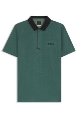 Polo deportivo Paddy en punto el&aacute;stico de secado r&aacute;pido, Cal