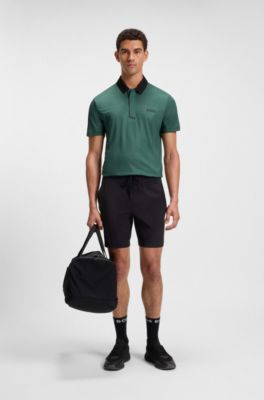 Polo deportivo Paddy en punto el&aacute;stico de secado r&aacute;pido, Cal