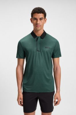 Polo deportivo Paddy en punto el&aacute;stico de secado r&aacute;pido, Cal