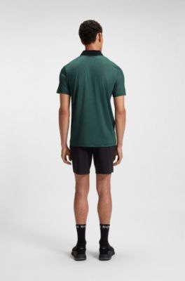 Polo deportivo Paddy en punto el&aacute;stico de secado r&aacute;pido, Cal