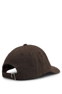 Casquette en twill &agrave; motif chevrons, Marron