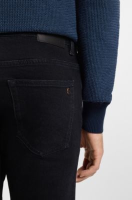 Delaware blue slim-fit jeans in comfort-stretch denim, Dark Blue
