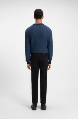 Delaware blue slim-fit jeans in comfort-stretch denim, Dark Blue