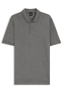 Polo de algodón con estructura de espiga