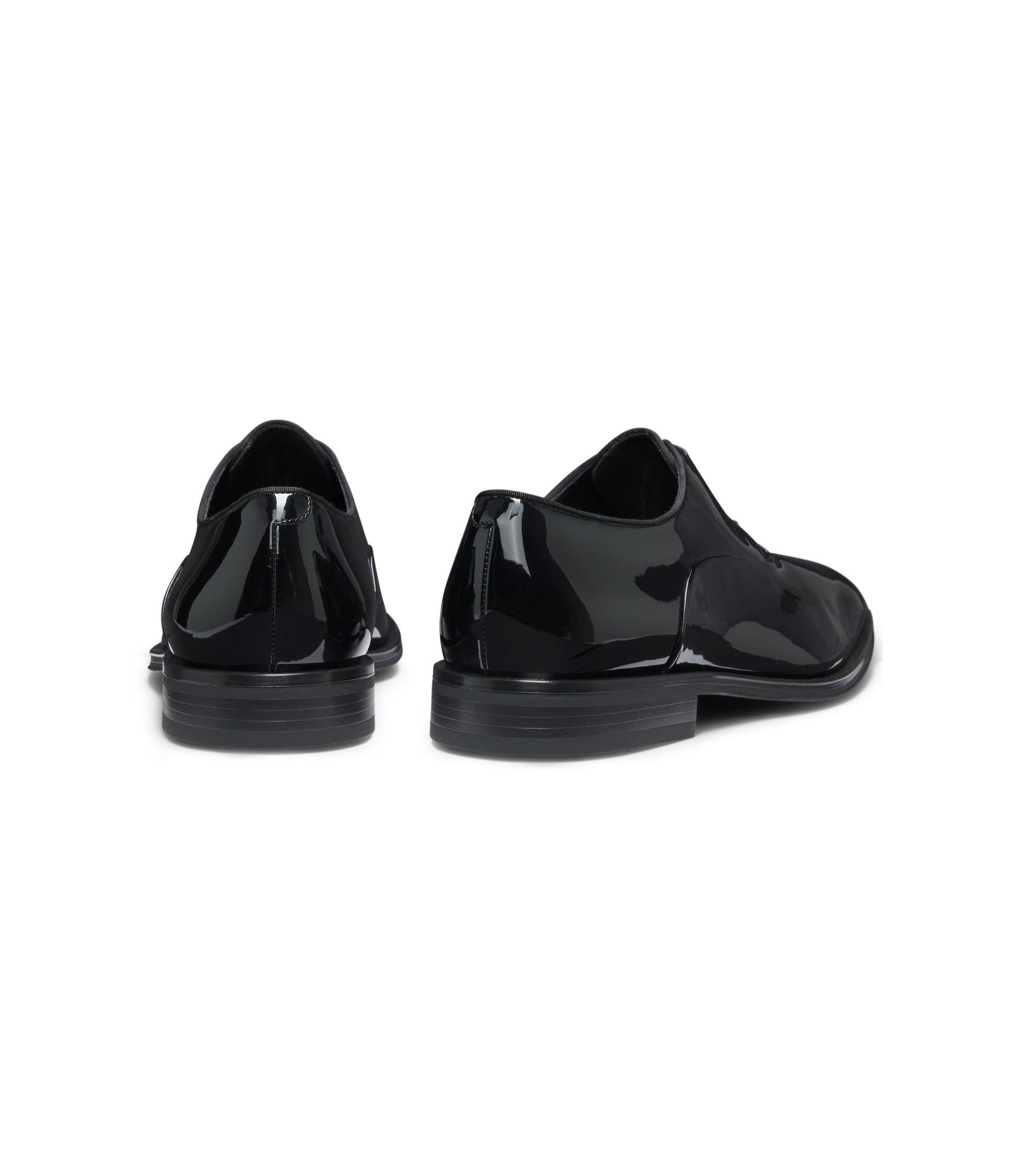 knee length dresses for ladies Metal Chain Bat Wings Chunky Platform Shoes / Round Toes Patent Leather Gothic Shoes