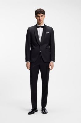 Zapatos Oxford de charol sint&eacute;tico, Negro