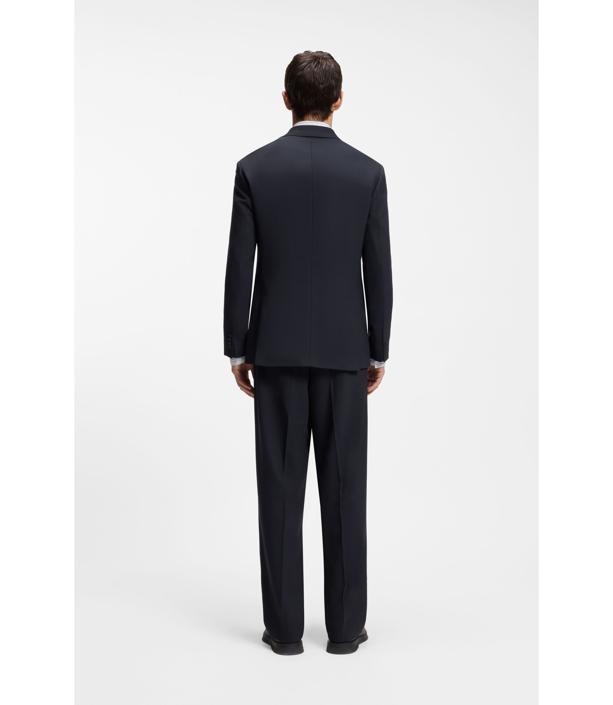 HUGO ビジネススーツ ダークネイビー 54 XL HUGO - Two-piece modern-fit suit in stretch twill - Dark Blue