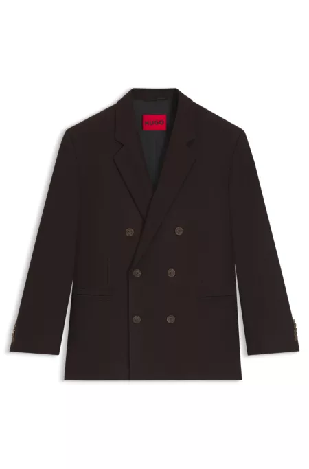 Herringbone modern-fit jacket in stretch dobby
