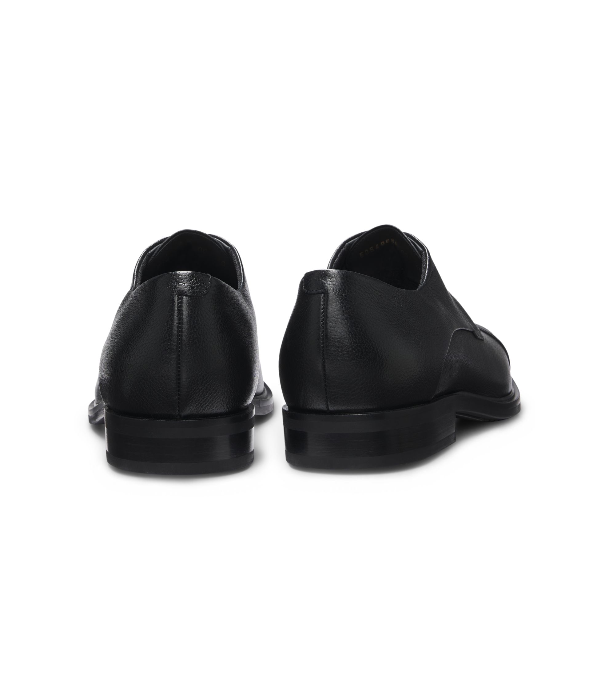 HUGO BOSS Maxero w/ Belt Leather Derby Dress Shoes Black Sz 10.5 Dress Church HUGO - Leather Derby shoes with double stitching - Black main image 3
