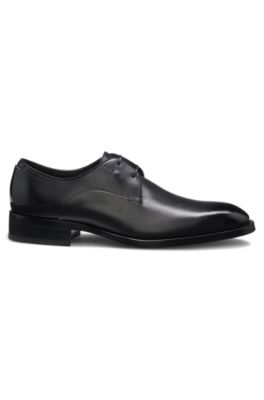 Zapatos Derby en piel pulida, Negro