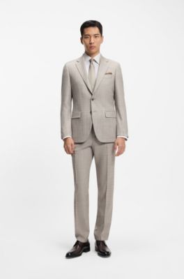 Chaussures derby en cuir poli, Marron fonc&eacute;